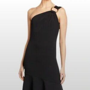 Shoshanna Midnight Eonia One Shoulder Dress Sz 6